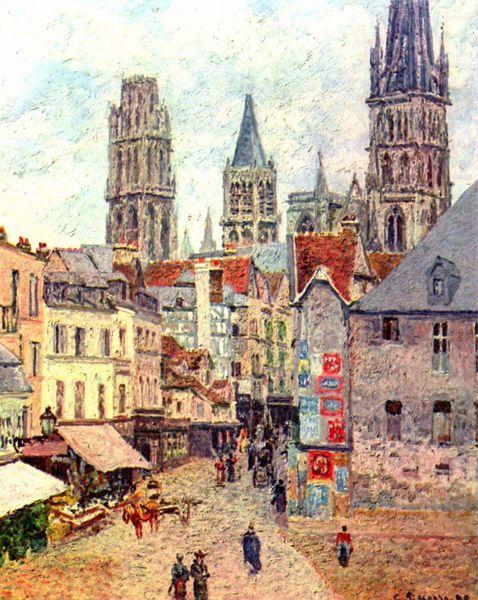 Camille Pissarro Rouen, Rue de l Epicerie china oil painting image